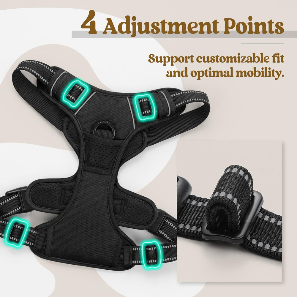 Rabbitgoo adjustable straps close-up showing four-point fit adjustment