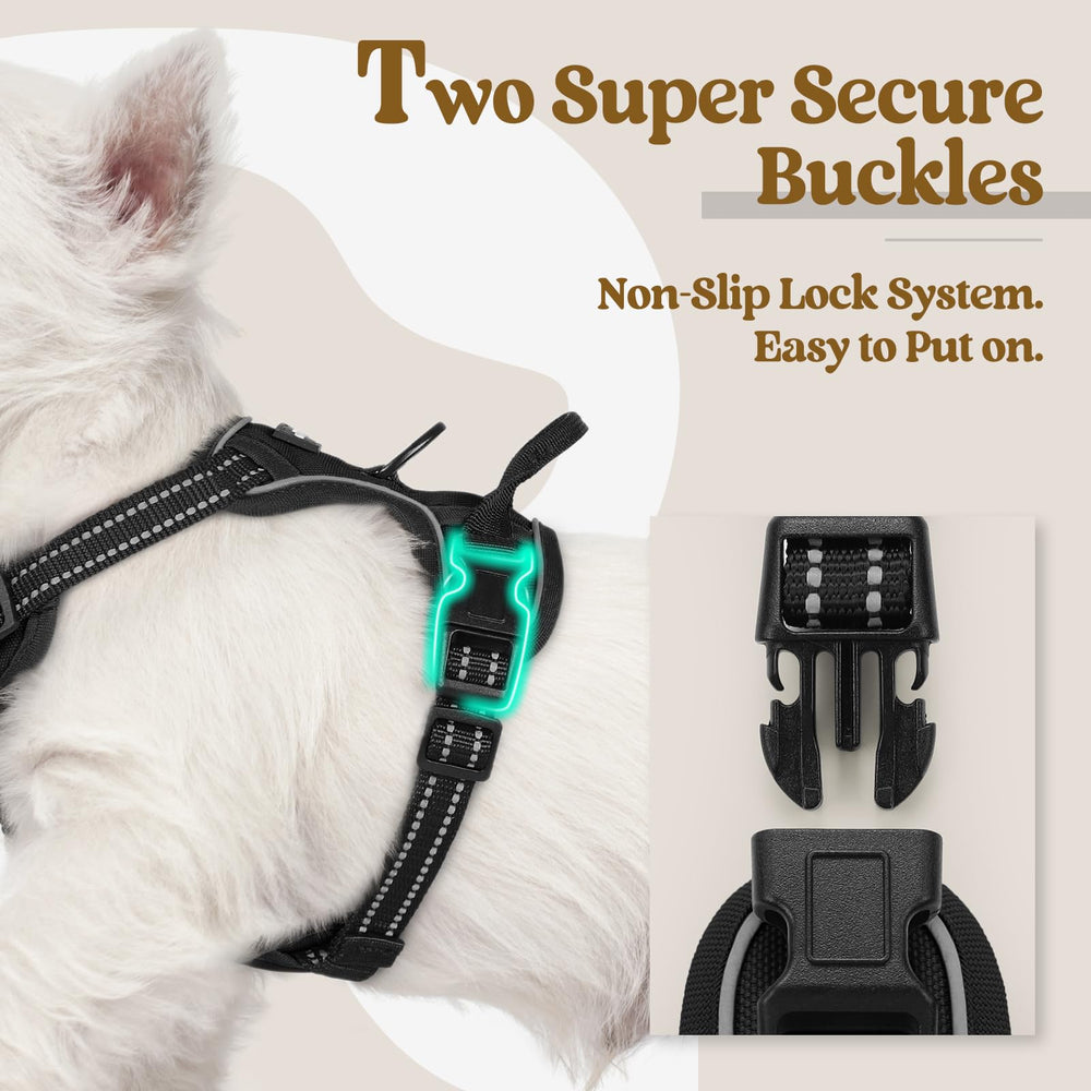 Rabbitgoo harness back clip enables casual strolls with comfortable grip