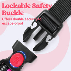 Rabbitgoo harness back clip supports casual walking with comfortable balance.