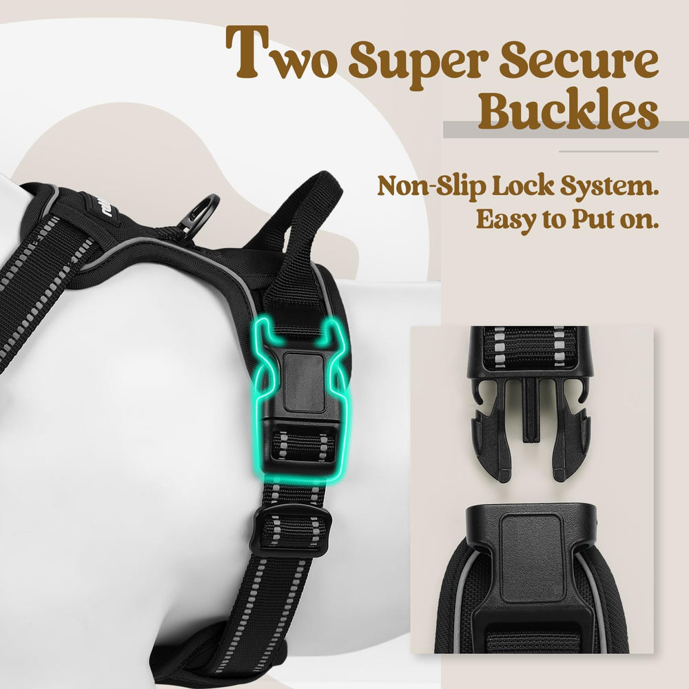 Rabbitgoo chest-clip system close-up for stopping pulling during training