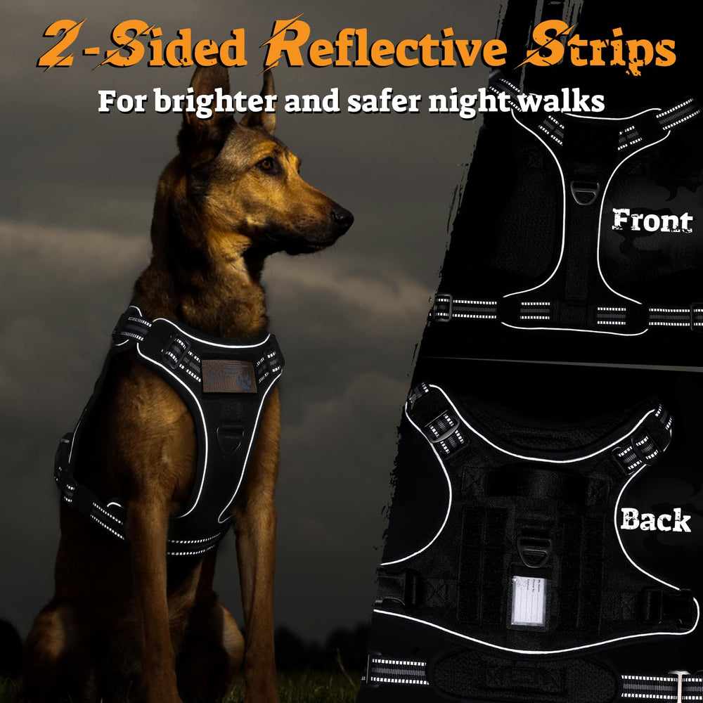 Rabbitgoo harness includes removable middle slot for ID and morale patches.