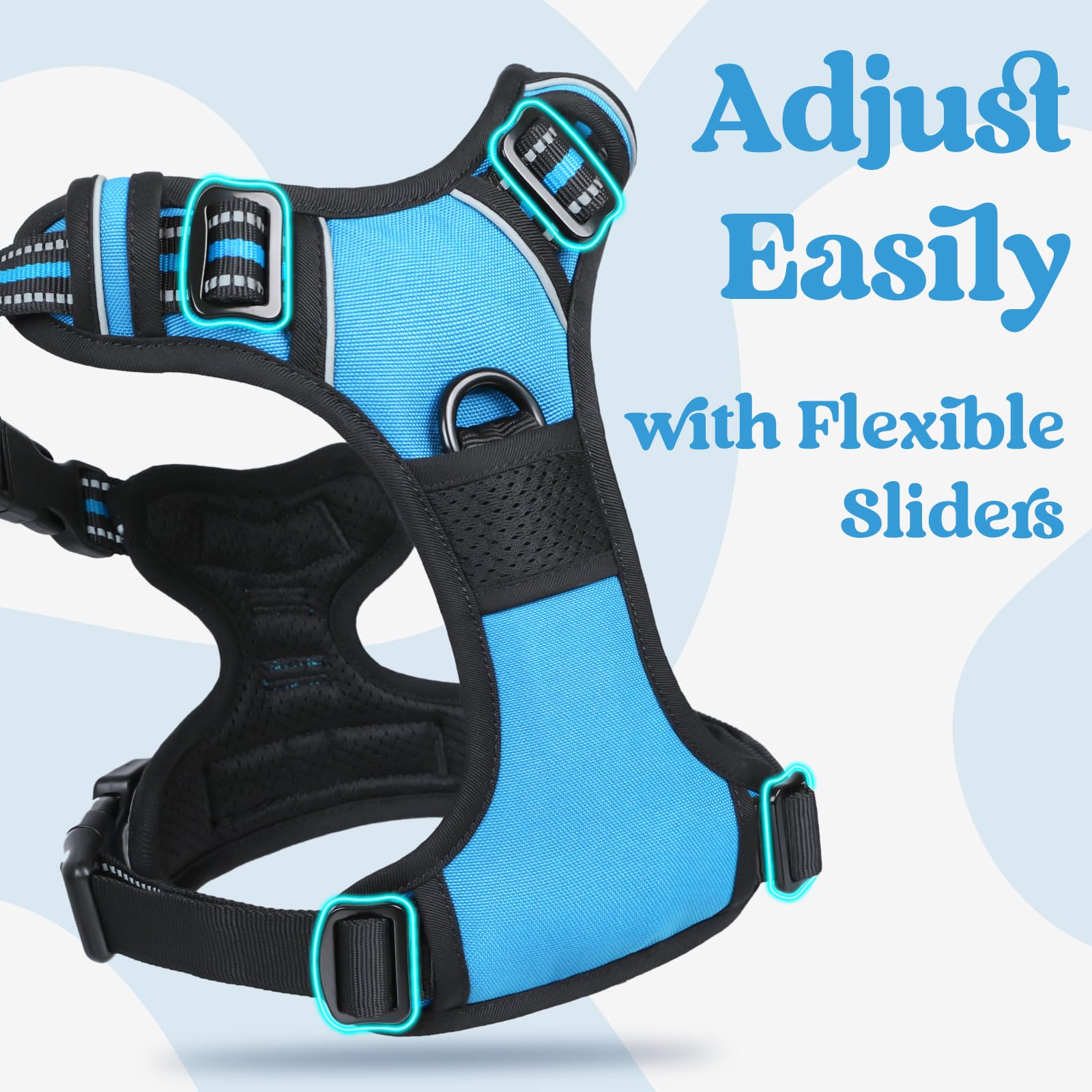 Rabbitgoo neck-buckle area shows quick-release for easy on/off.