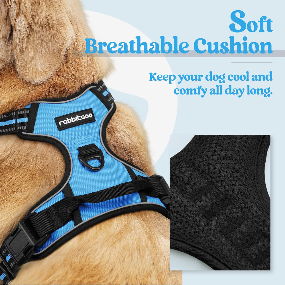 Rabbitgoo harness side view showing adjustable straps for a snug fit