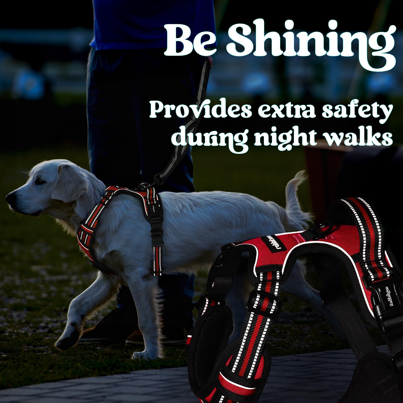 Rabbitgoo Oxford fabric adds durability for daily adventures.