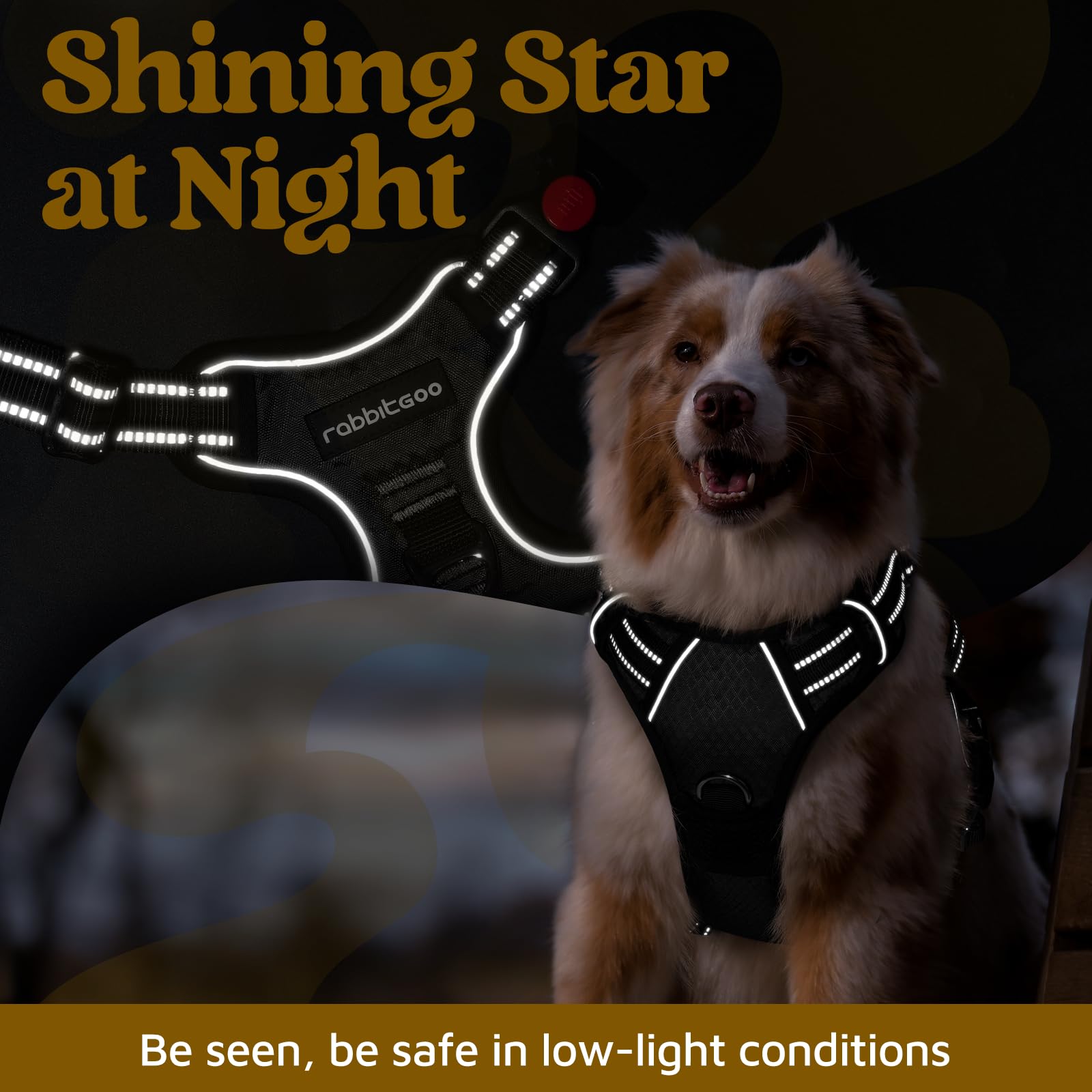 Rabbitgoo reflective strips boost nighttime visibility for safe walking