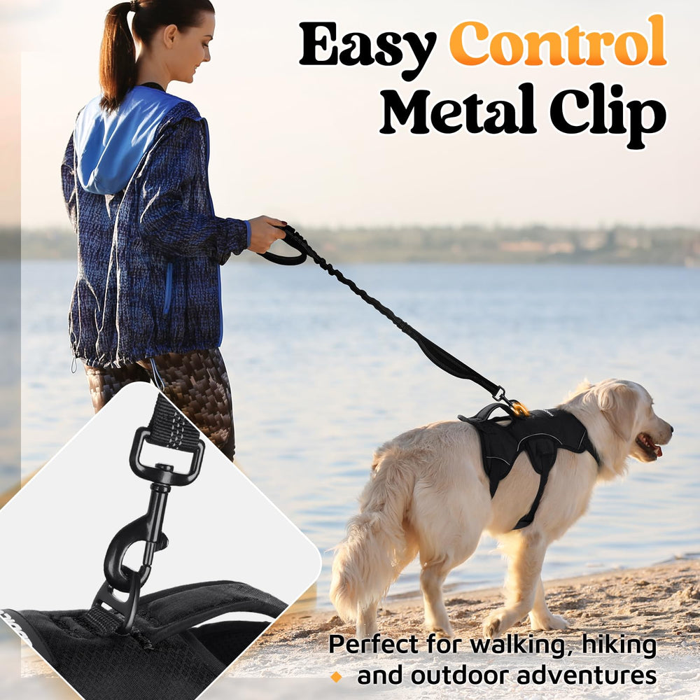 Rabbitgoo escape-proof chest and belly straps prevent escapes securely.