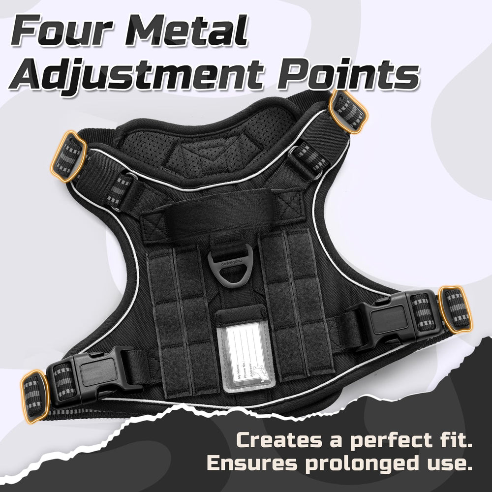 rabbitgoo front-clip no-pull design during training and reduced pulling.