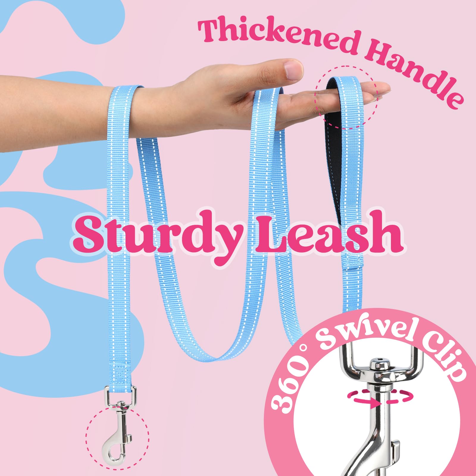 Rabbitgoo harness XS soft edges offer gentle comfort during extended wear.