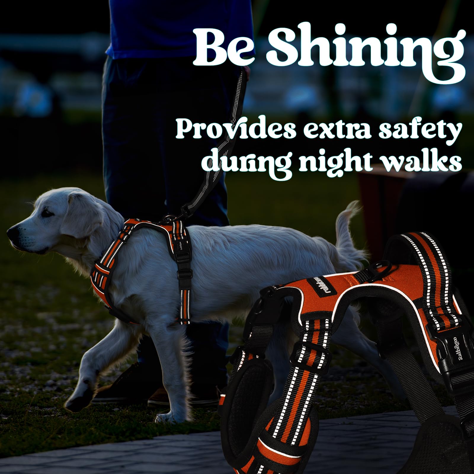Rabbitgoo lockable neckline buckle enhances security during active sessions.