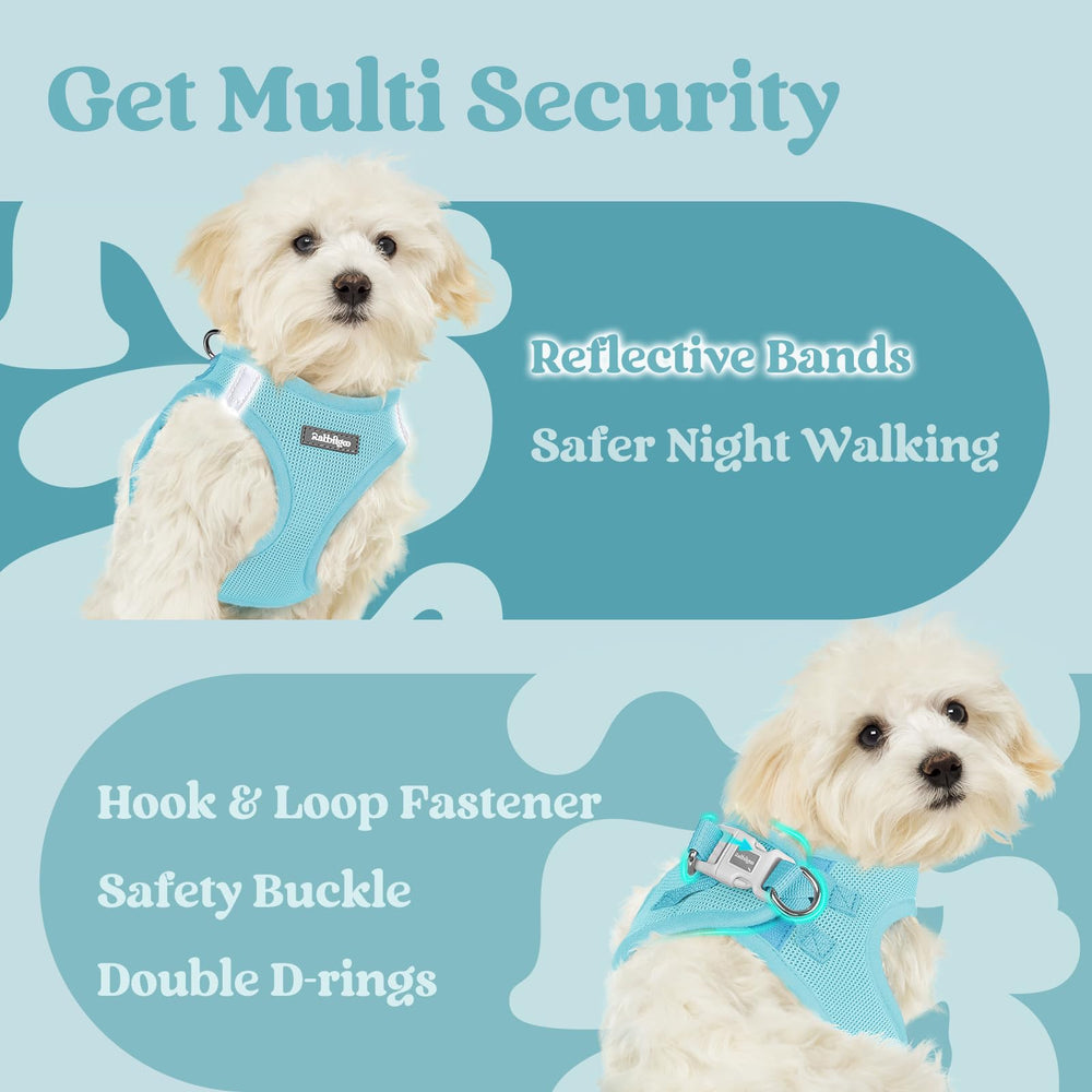 Rabbitgoo easy-clip design lets you secure your pup in seconds