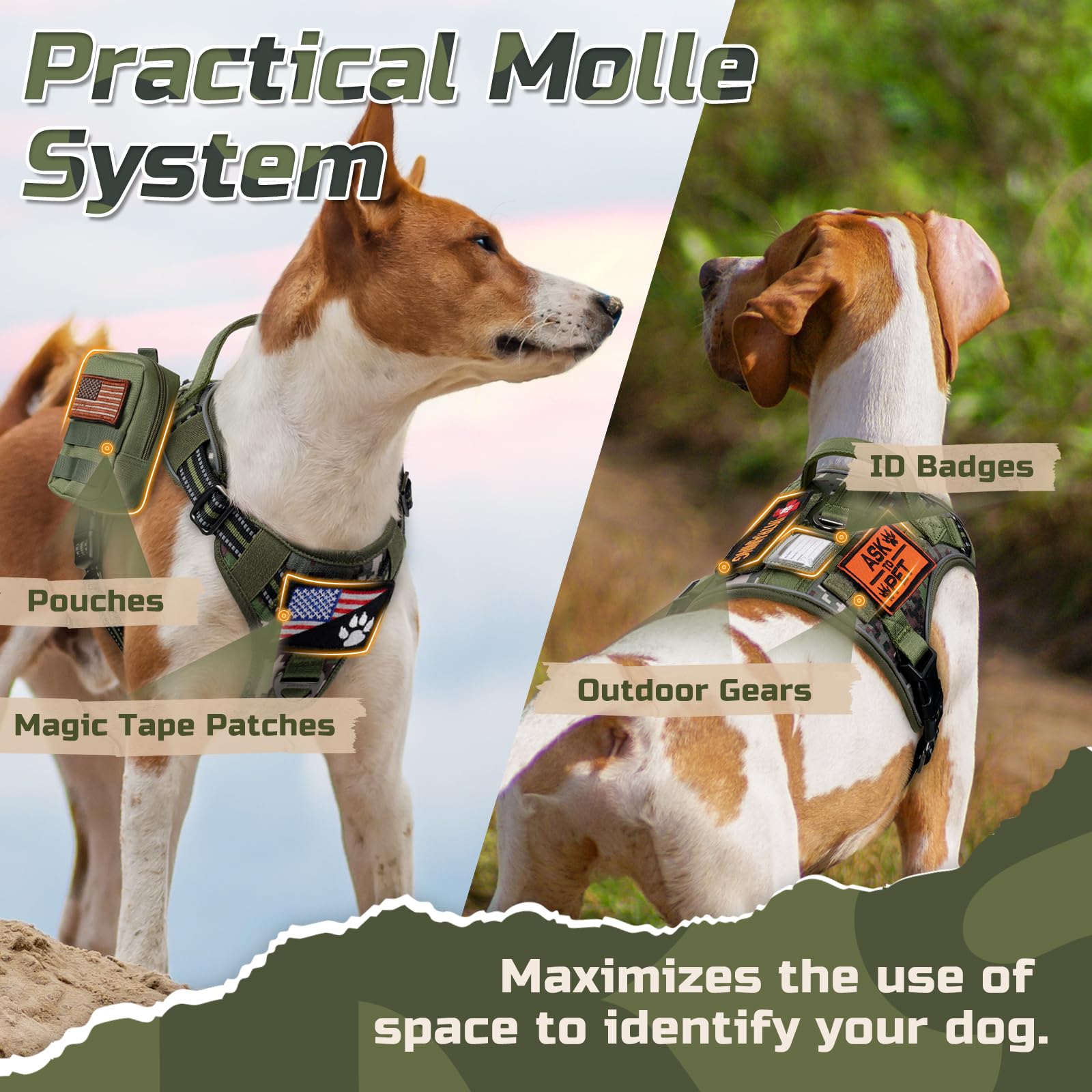 Rabbitgoo reinforced handle provides better control when guiding a dog in and out of a car.