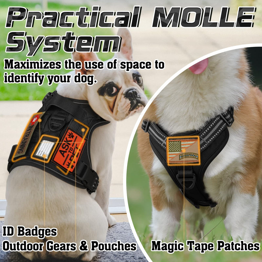 Rabbitgoo molle-side-pouches add space for essentials during hikes or training.