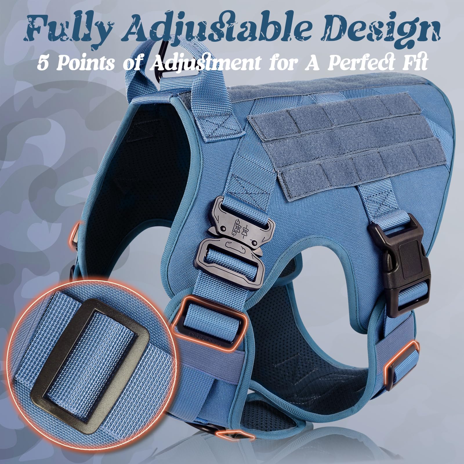 Rabbitgoo durable 1050D nylon shell with padded load points for comfort.
