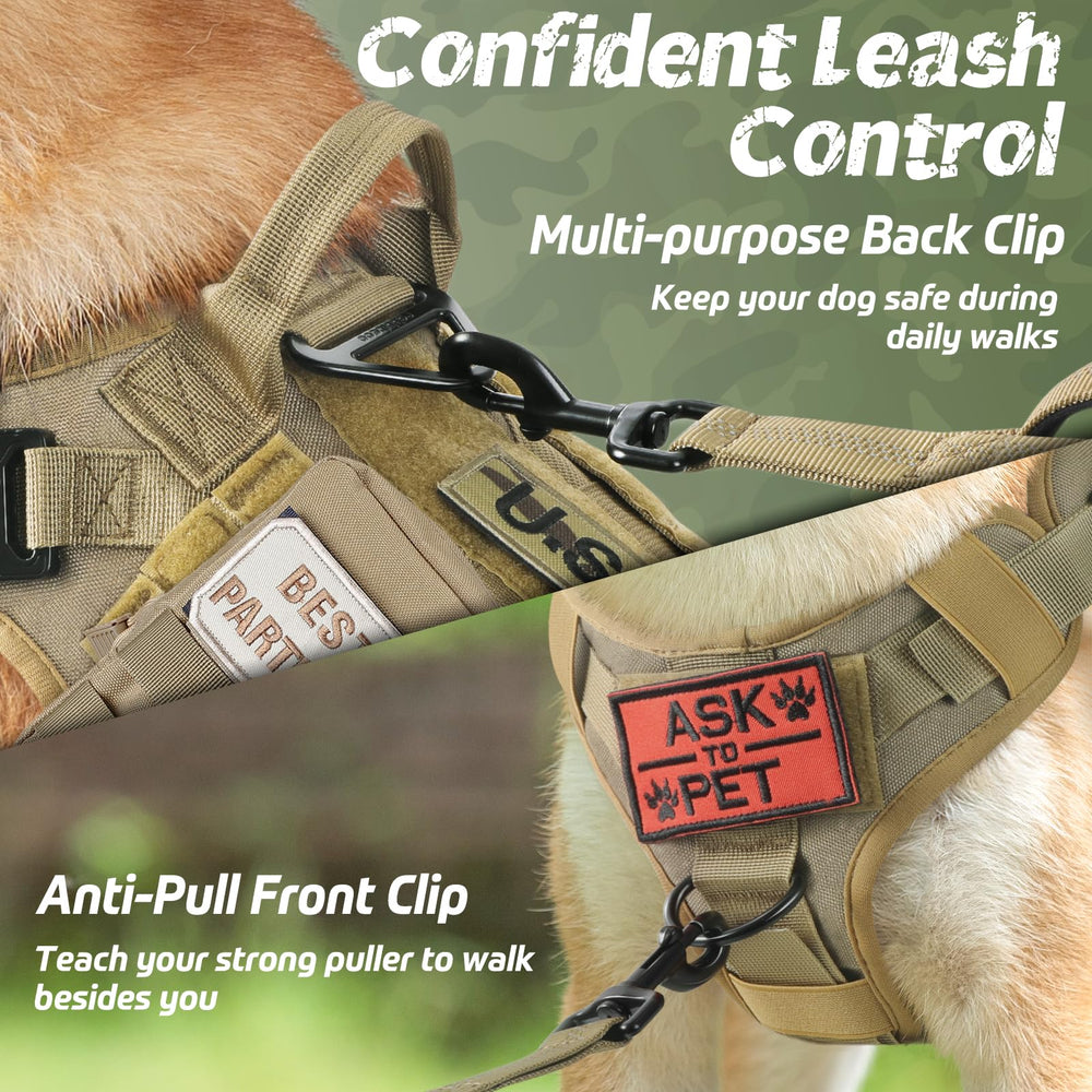Rabbitgoo harness with back clip for casual walking and security.