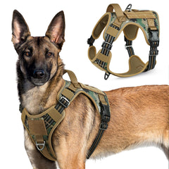 Rabbitgoo Tactical Dog Harness XL adjustment-points ensures secure, comfortable fit for large breeds during training.