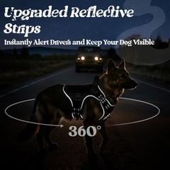 Rabbitgoo harness back clip supports steady walks for dogs that pull when needed.
