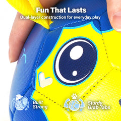 Race&amp;Herd jolly soccer ball for dogs—floating design, works on land and in water.