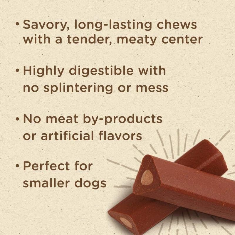 Rachael Ray Nutrish Soup Bones Minis ingredients visual, real beef, chicken, and veggies.
