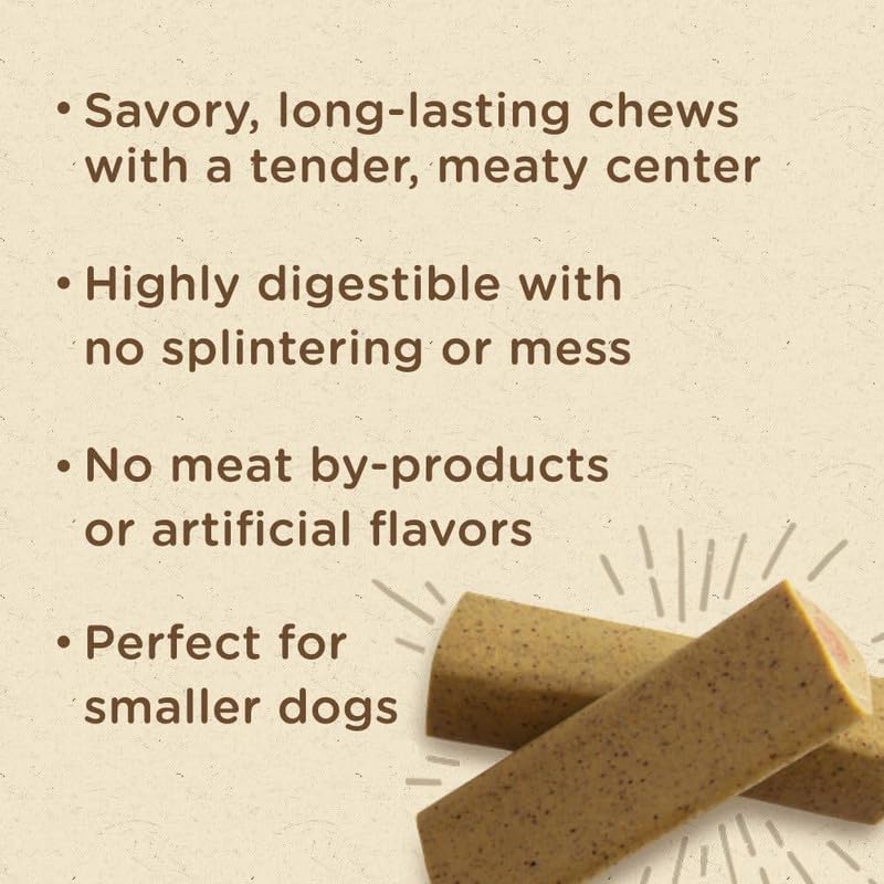 Rachael Ray Nutrish Soup Bones Minis packaging closeup, clear nutrition details for informed choices.