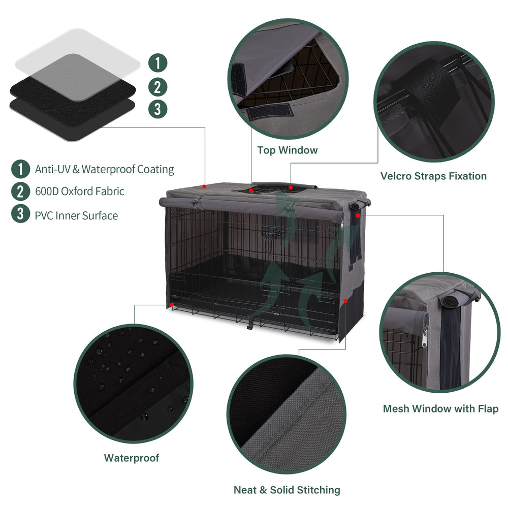 Rachmi 600D canvas crate cover demonstrates durable material for indoor and outdoor use