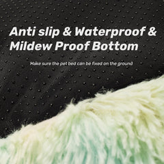 Raimaiso bed with waterproof non-slip bottom stays in place on floors