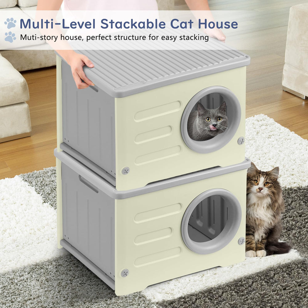 RAIN QUEEN cat house easy-assembly top buckle for cleaning