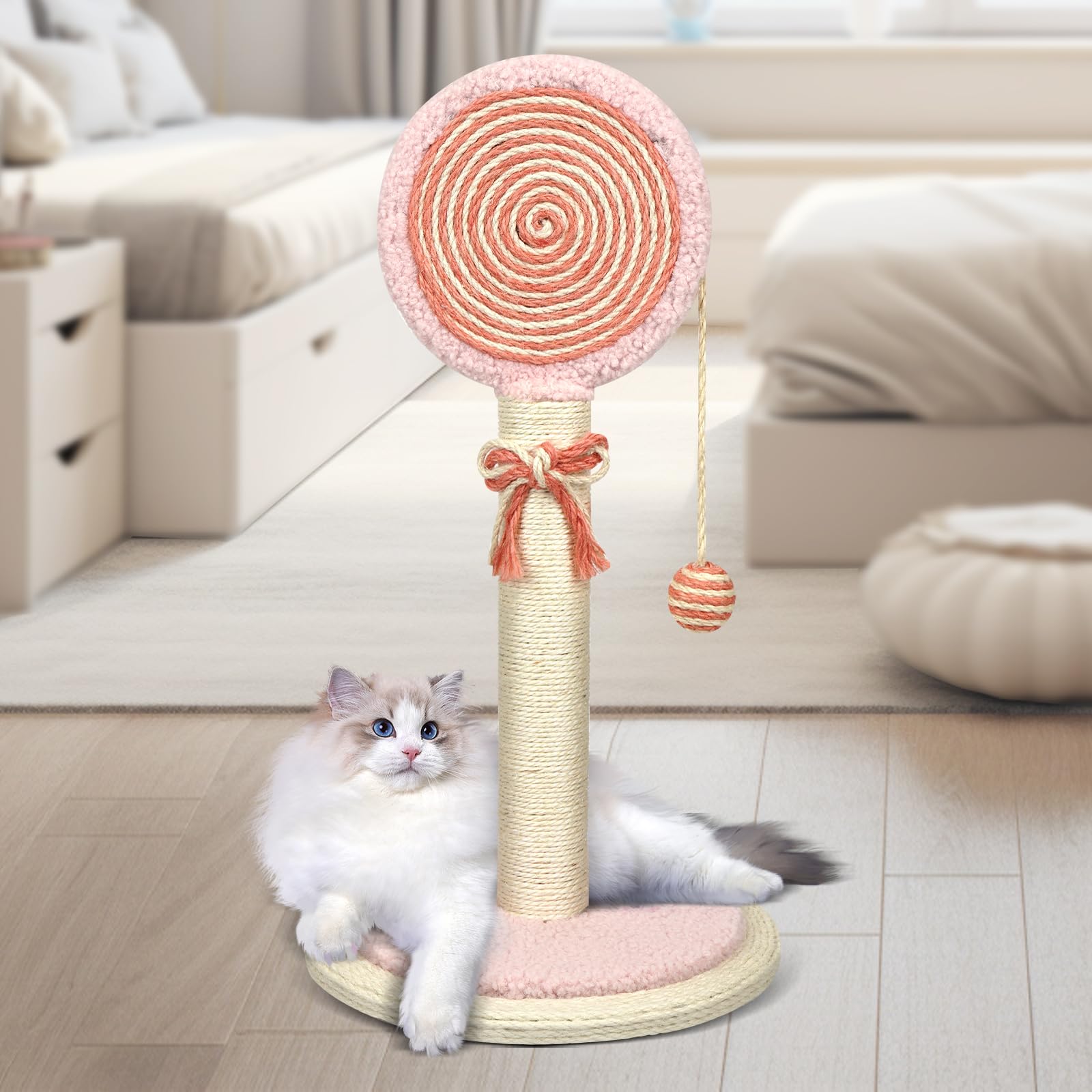 RAIN QUEEN easy-assembly cat scratcher installs in minutes