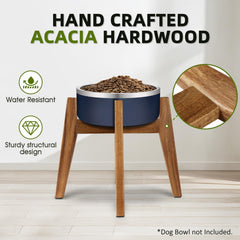 Rainbleland elevated stand side profile highlighting bowl clearance for comfortable feeding