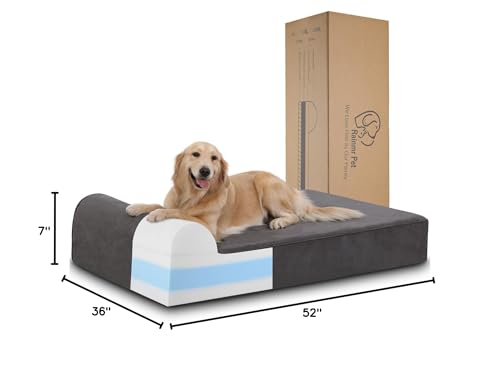 Rainmr Orthopedic Dog Bed machine washable cover simplifies cleaning routines
