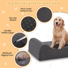 Rainmr Orthopedic Dog Bed memory foam layers providing cushioning and alignment