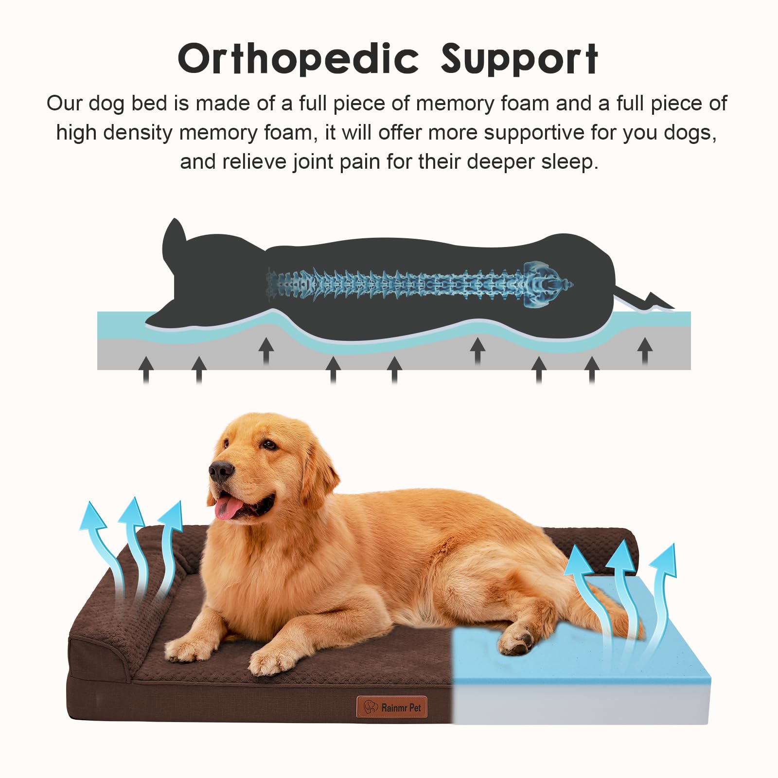 Rainmr raised bolstered sides offer neck and head support for curling up comfortably.
