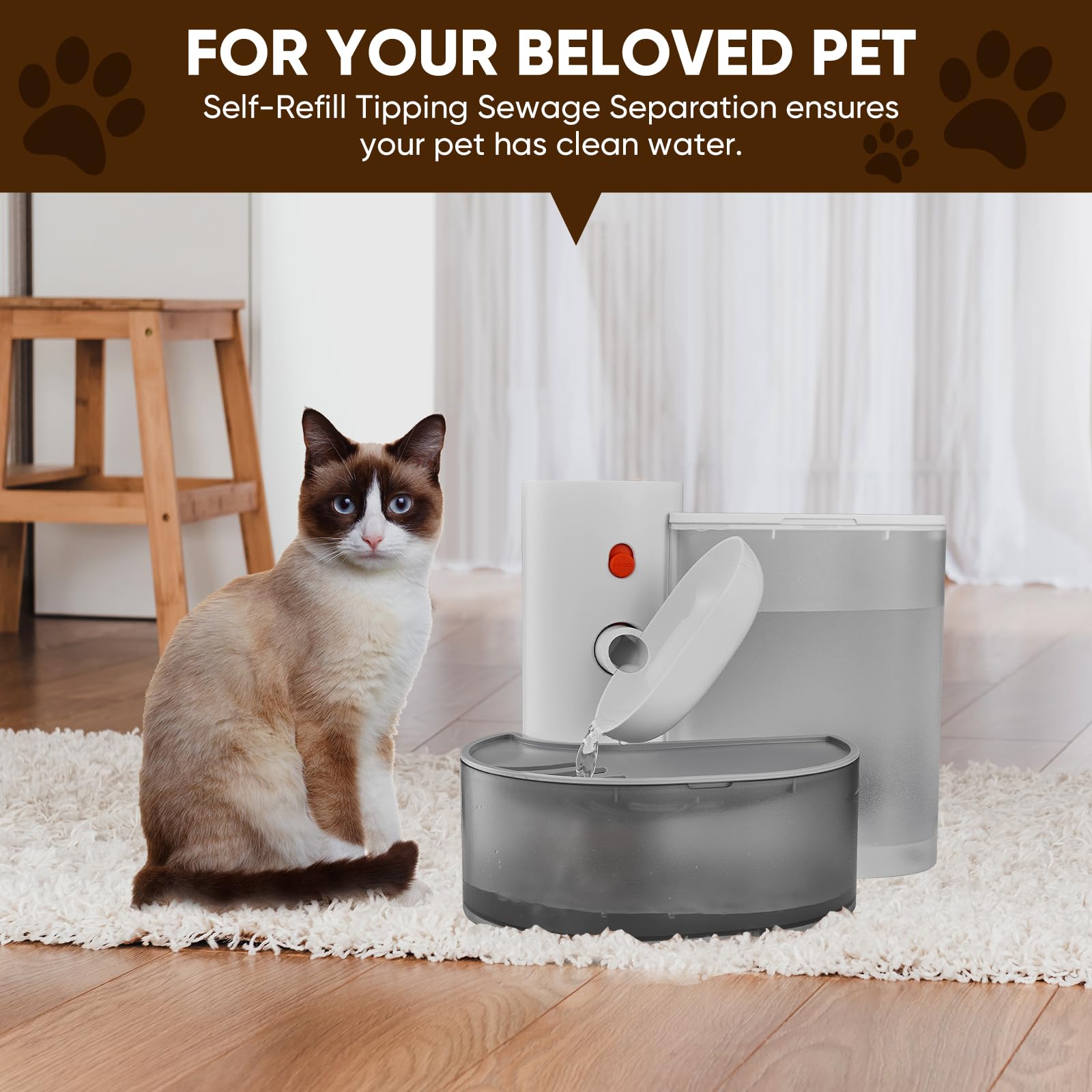 RAINPOT urban-use setup shows continuous hydration without cords for modern homes.