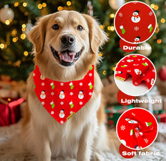 Raisingwell adjustable neck bandana fits up to 21 inches for large breeds.
