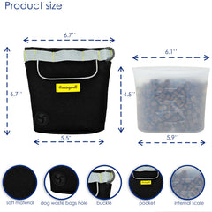 Raisingwell treat pouch with clicker ring ideal for training on leash