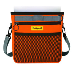 Raisingwell dog treat pouch with magnetic closure front pocket for quick access.