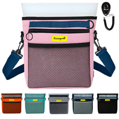 Raisingwell dog treat pouch with magnetic closure keeps treats secure on walks.