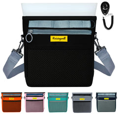 Raisingwell dog treat pouch with magnetic closure showing secure seal during training