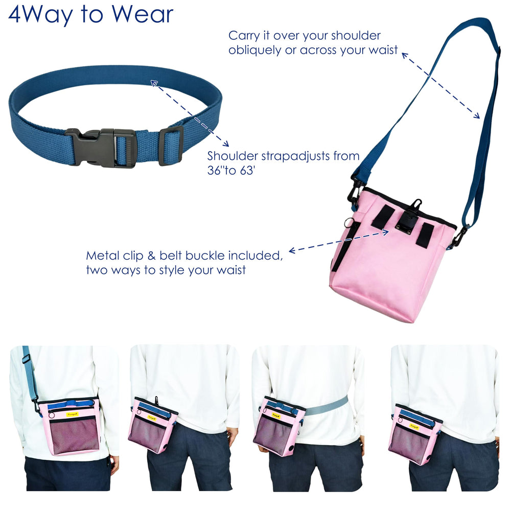 Raisingwell pouch uses durable waterproof fabric for daily use.