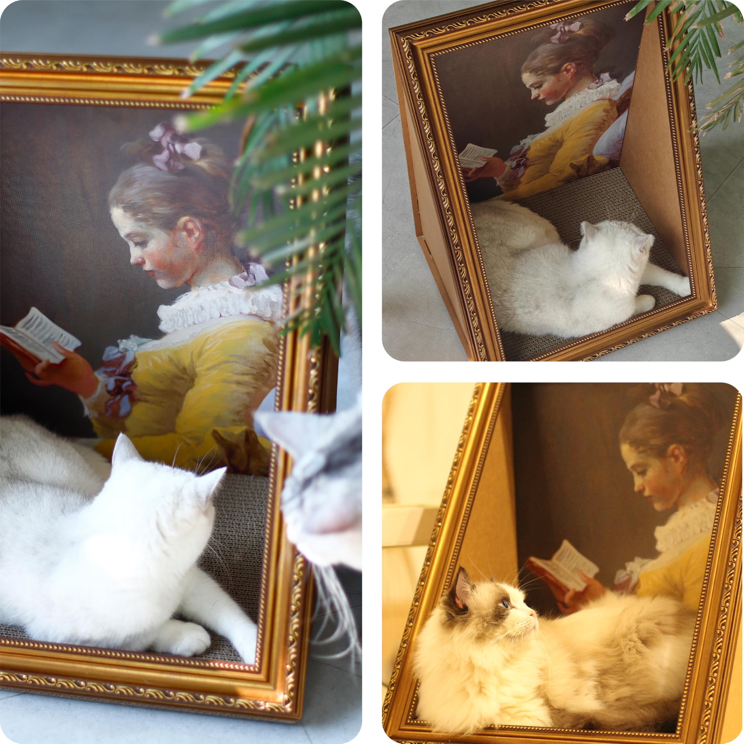 RAKKIHORU cat cave and couch — roomy hideaway for cats and small pets