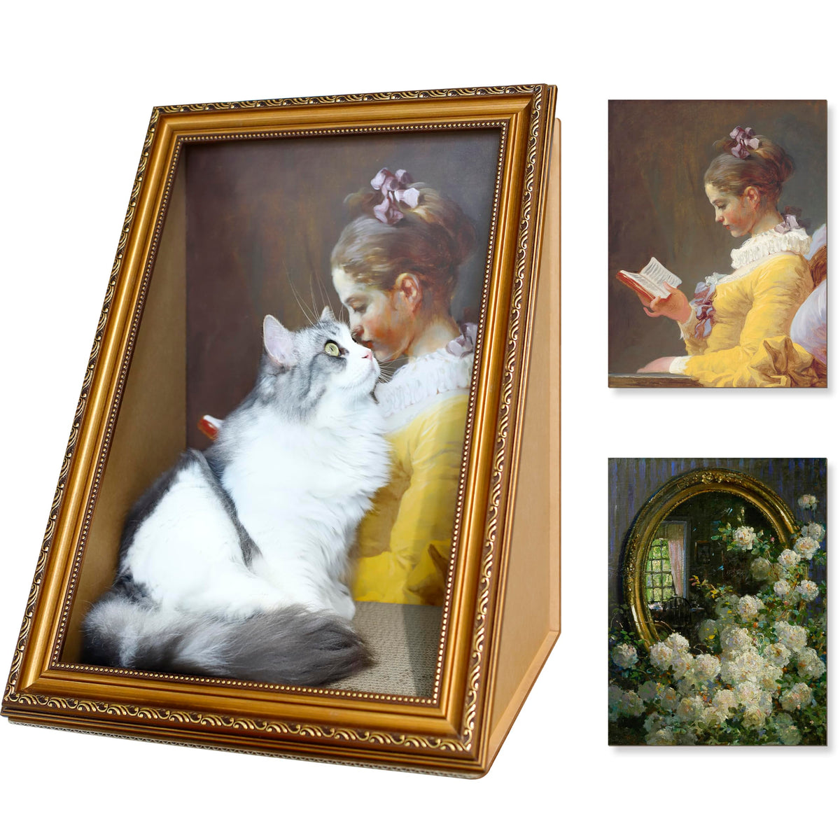 RAKKIHORU cat living art bed — cozy naps in art-inspired design
