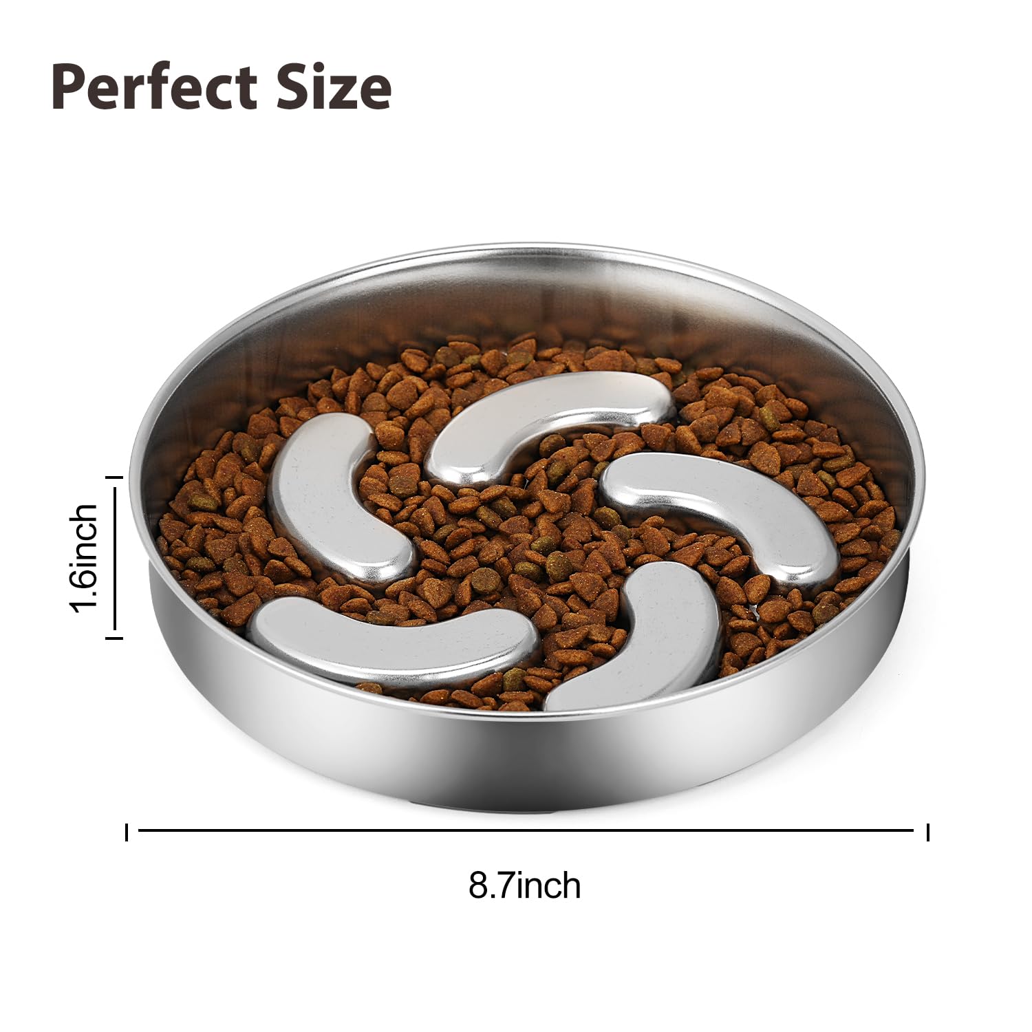 Ralory large capacity 8-7 inch bowl suitable for multiple breeds