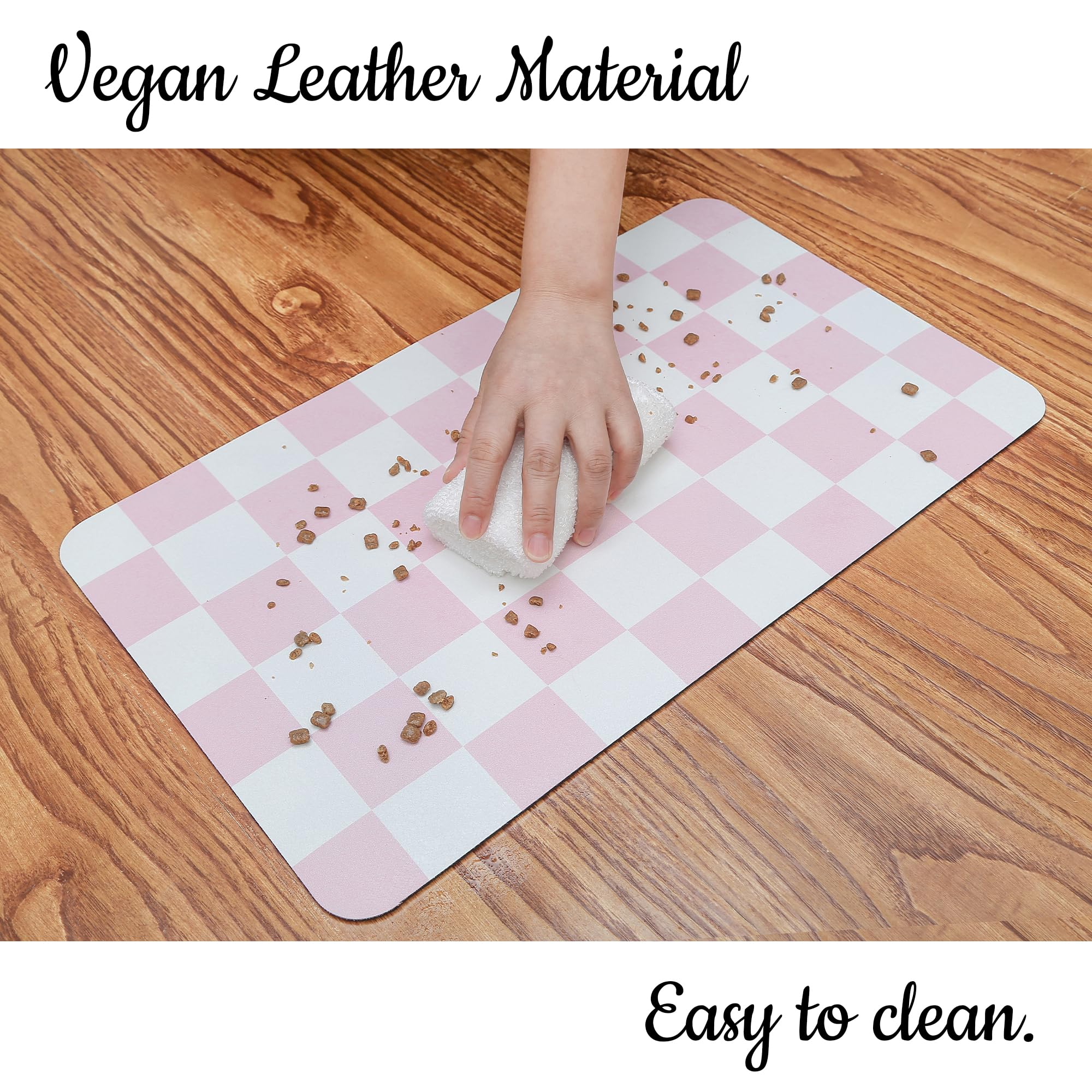 Ralxion checkered mat easy to wipe or hand wash.