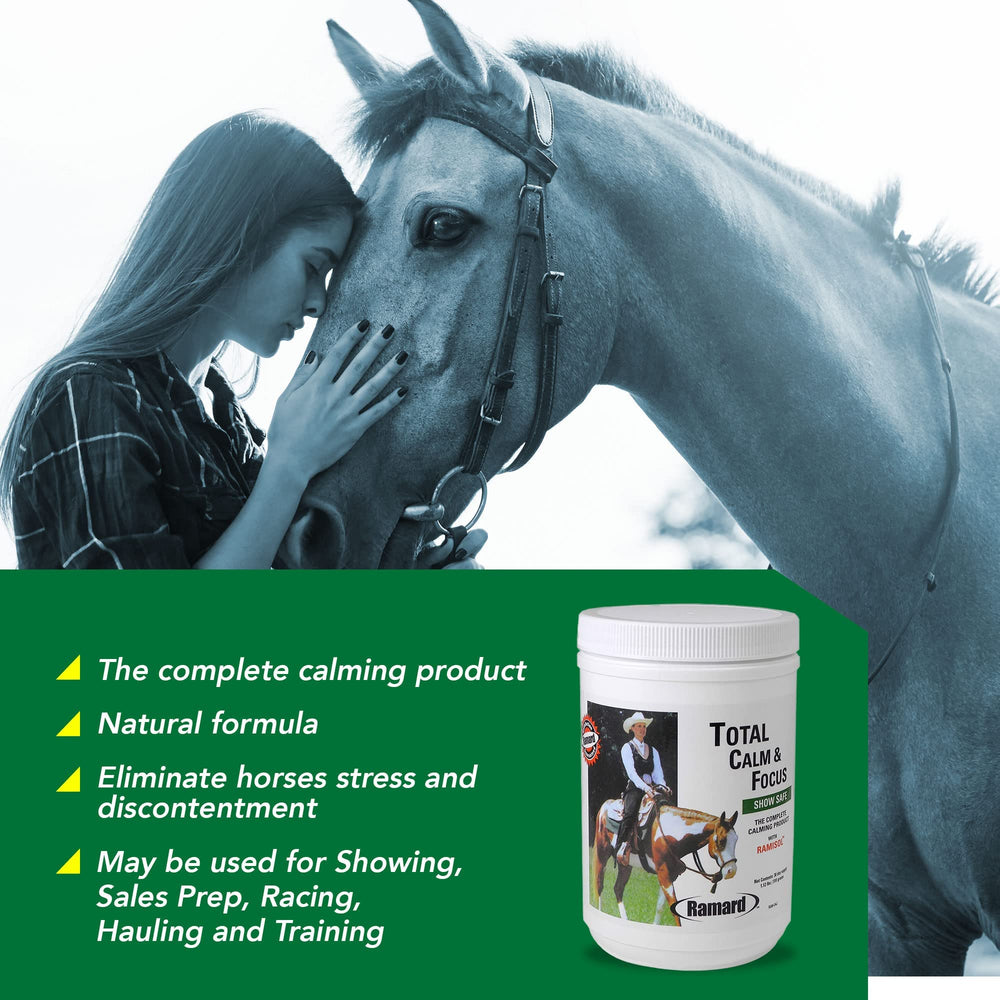 Ramard Total Calm and Focus scoop and dosage for daily calm support during workouts