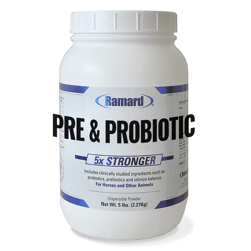 Ramard Total Prebiotic Probiotic Equine Formula jar for horses supporting digestive comfort and nourishment