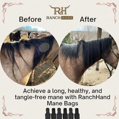 Ranch Hand Mane Bags are machine washable for easy care.