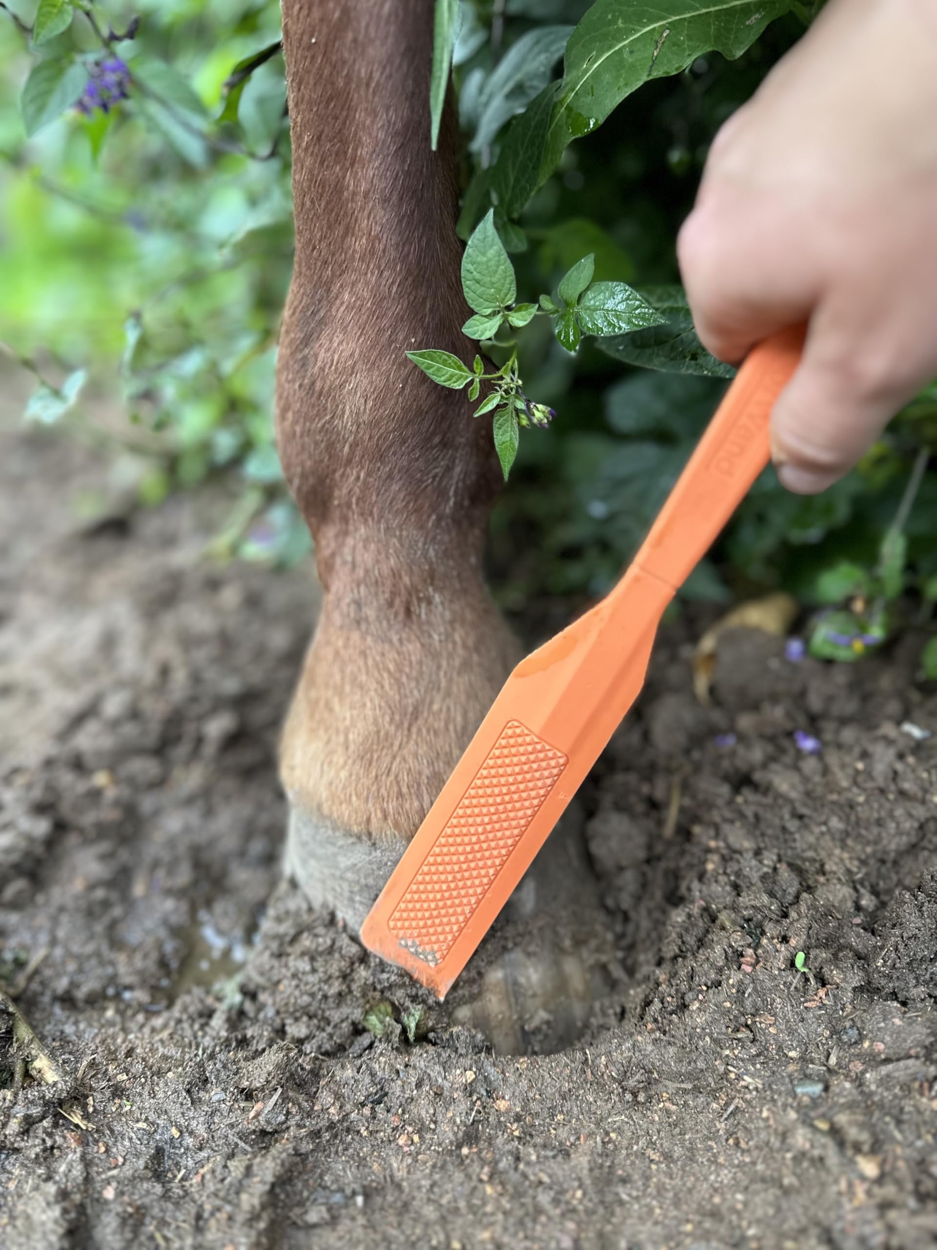 Ranchers Preferred HoofWand safe-for-soggy-hooves prevents irritation in wet conditions.