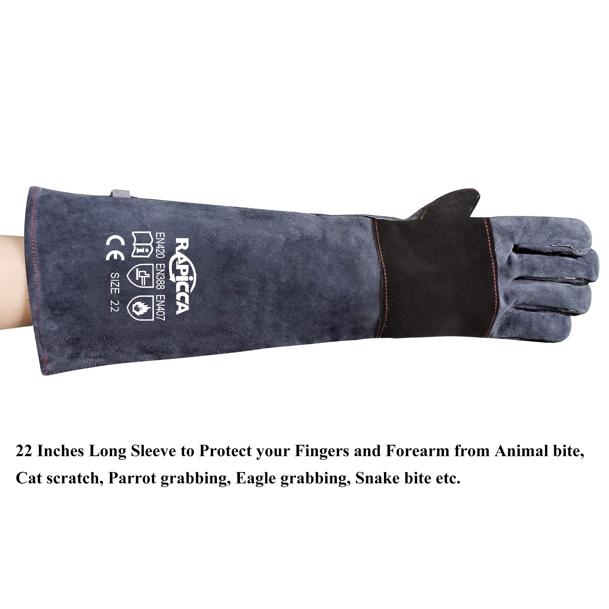 RAPICCA multi-purpose gloves shown in kitchen and garden settings.