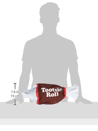 Rasta Imposta Tootsie Roll dog costume back view reveals broad piece coverage for easy wear