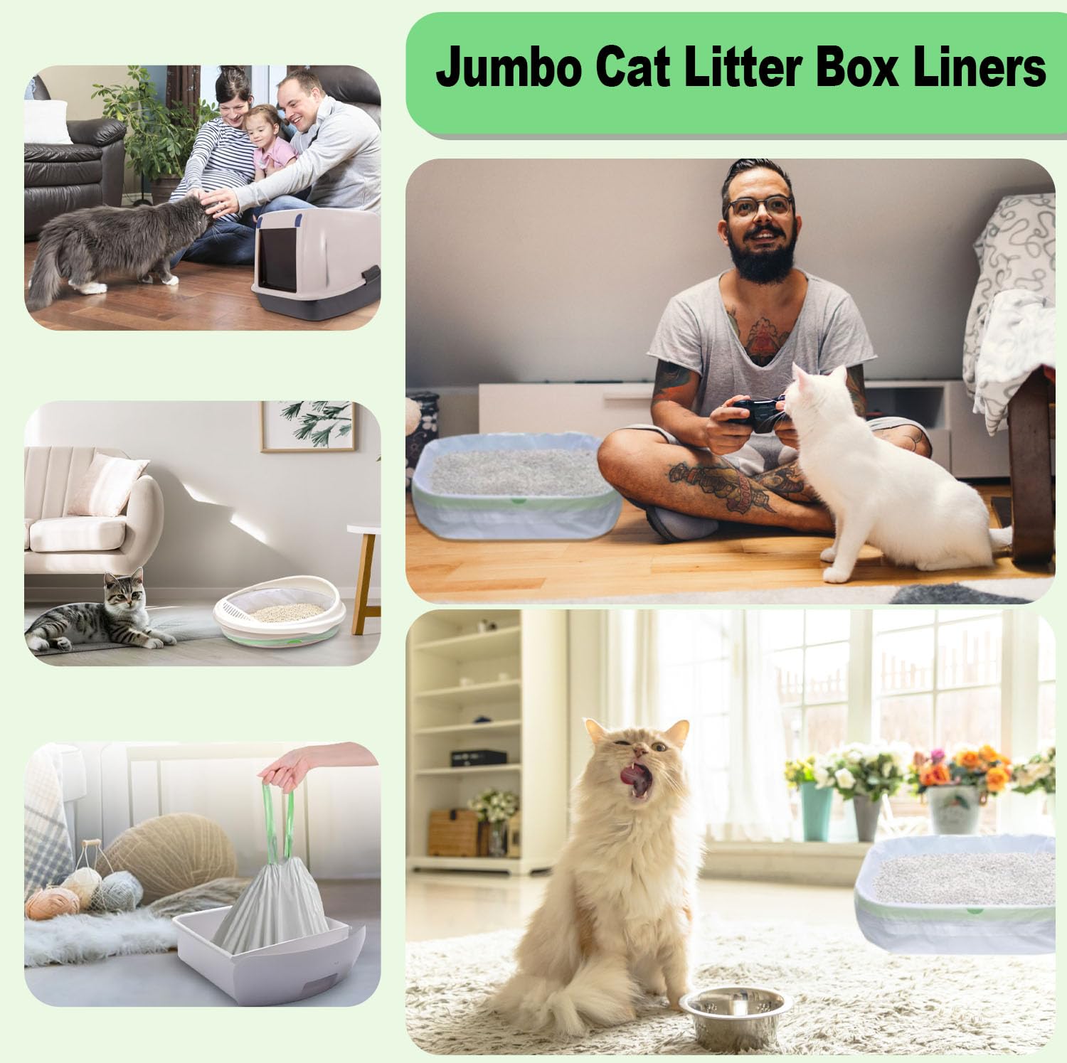 Rastalola 36x16 liners keep litter areas tidy and odor-free.