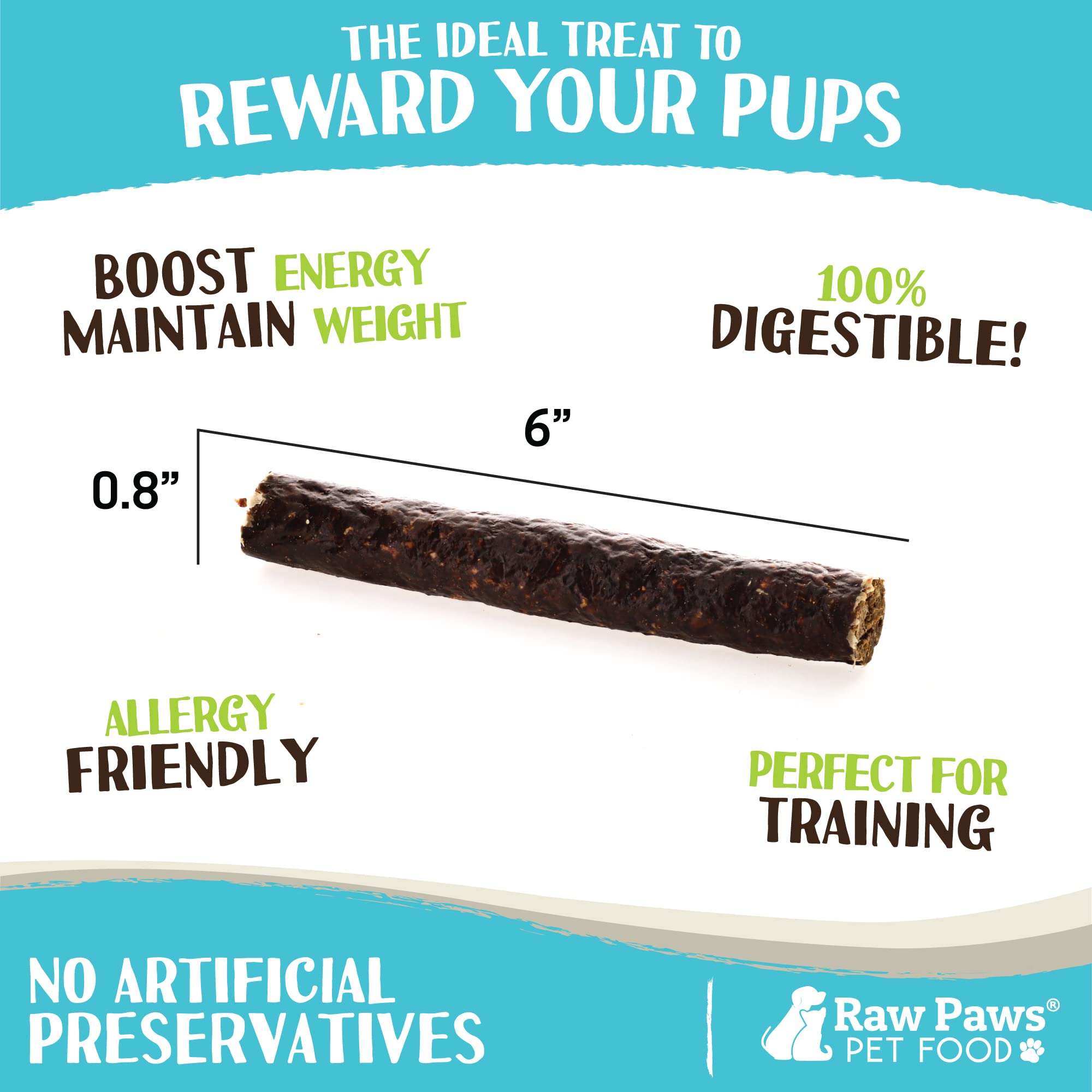 Raw Paws venison treats shown during training for easy, tasty rewards.